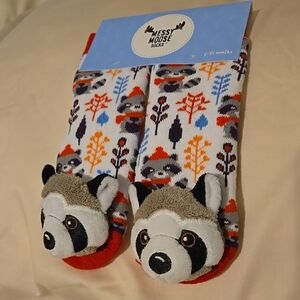 Messy Moose Raccoon Socks